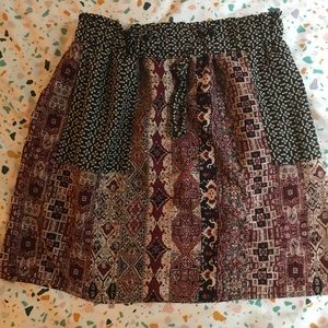Comfortable elastic waist skirt